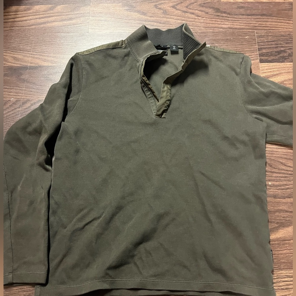 Hugo boss quarter zip. Tag says medium fits like a small